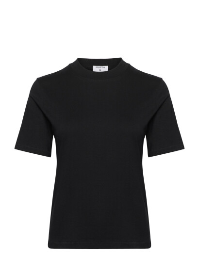 Filippa K Mock Neck Tee - Black - XS Filippa K Mock Neck Tee - Black - XS