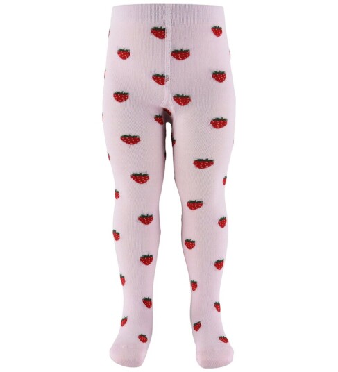 Fuzzies Strømpebukser   Soft Rosa m. Mansikka   Fuzzies   86/92   Strømpebukser   86 92