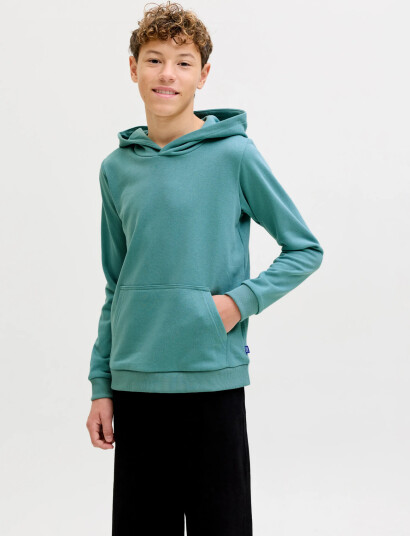 Jack & Jones Jjebradley Sweat Hood Noos Jnr Green 128 Jack & Jones Jjebradley Sweat Hood Noos Jnr Green 128