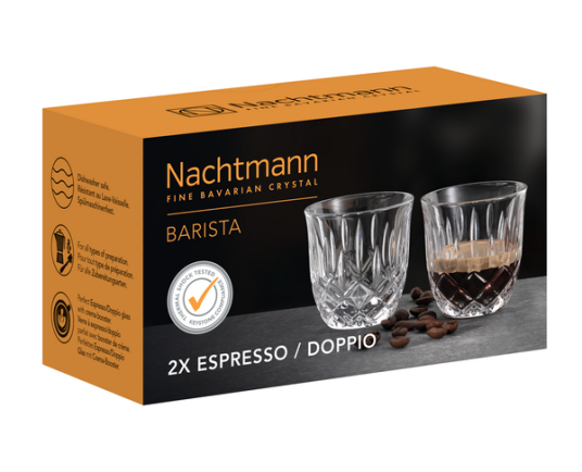 Nachtmann Noblesse Barista Espresso glass 9 cl 2-pakning Clear Nachtmann Noblesse Barista Espresso glass 9 cl 2-pakning Clear