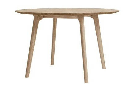 Ro Collection Salon Spisebord Ø120 Såpebehandlet Eik