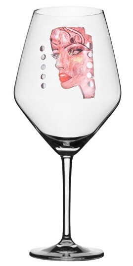 Carolina Gynning  Rødvinsglass Moonlight Queen 75 cl rosa