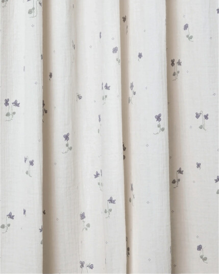 Garbo&Friends Viola Muslin Curtain   Cream   250X300 x 250