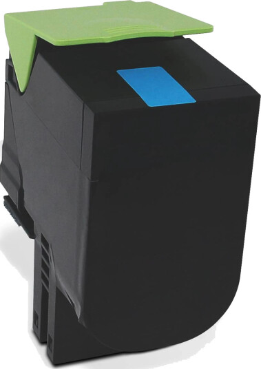 TB Toner Cyan Høykapasitet (3.500 sider) erstatter Lexmark 71B2HC0 TB Premium toner