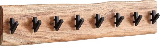 Garderobe Wohnling Vegghengt klesstativ 8 metallkroker knudrete heltre -