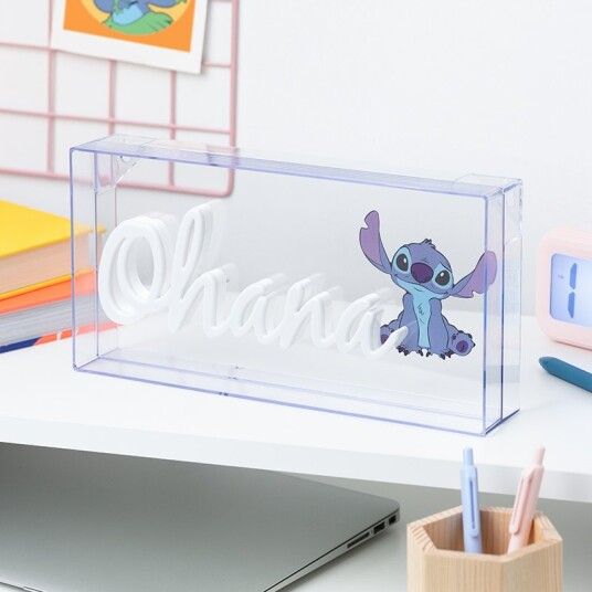 Paladone Stitch Ohana Neon LED-lyspære