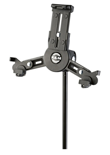 K&M 19795 Tablet Pc Stand Holder, Svart Universal Tablet Holder, 3/8" Tread K&M 19795 Tablet Pc Stand Holder, Svart Universal Tablet Holder, 3/8" Tread