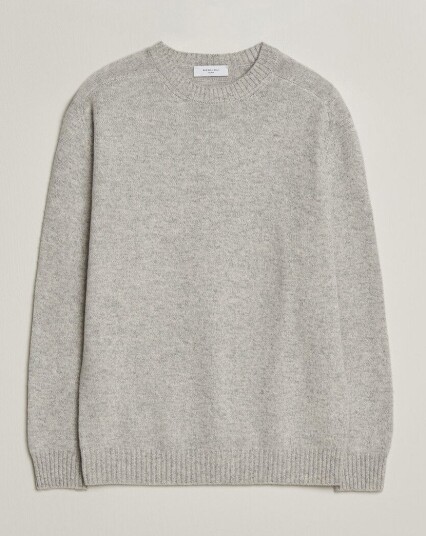 Boglioli Cloud Cashmere Crew Neck Light Grey