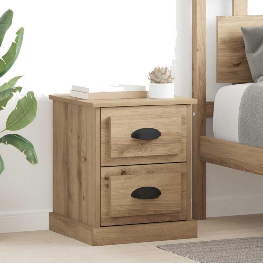 Nattbordskap artisan eik 39 x 39 x 47.5 cm Konstruert tre