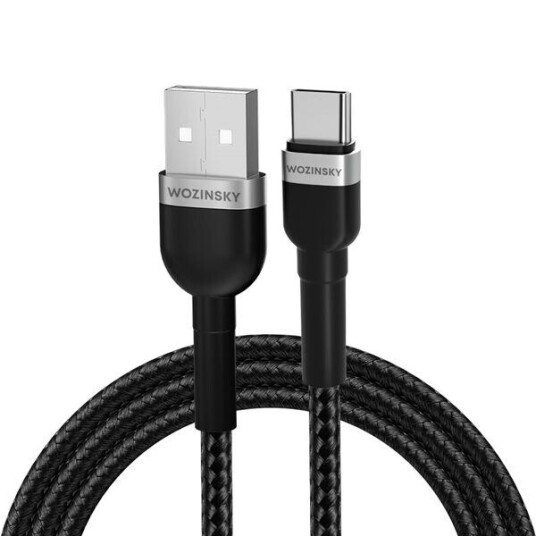 Wozinsky WNBAC1 USB A to USB C 2.4A 1m Black Wozinsky WNBAC1 USB A to USB C 2.4A 1m Black