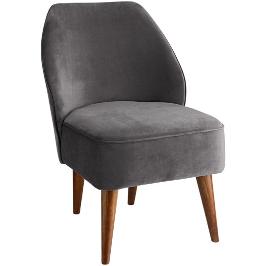 Vega VEGA Lenestol Lasse fløyel; 54x60x82 cm BxDxH; Sete Gråbrun/taupe Vega VEGA Lenestol Lasse fløyel; 54x60x82 cm BxDxH; Sete Gråbrun/taupe