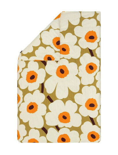 Marimekko Home Unikko Duvet Cover 135/140X200 - Yellow - 140X200CM Marimekko Home Unikko Duvet Cover 135/140X200 - Yellow - 140X200CM