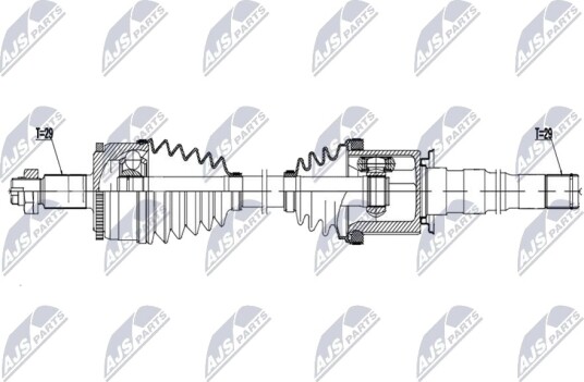 Nty Drivaksel NTY NPW LR 043