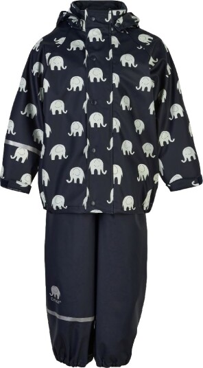 CeLaVi Rainwear Set Elephant Aop Pu Blue 68-74 CeLaVi Rainwear Set Elephant Aop Pu Blue 68-74