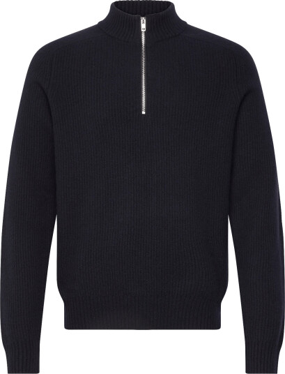 Filippa K Wool Half Zip Sweater Navy M