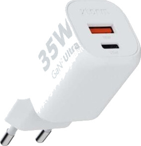 Xtorm 35W GaN2 Ultra USB-C Mobiladapter Hvit med Hurtiglading