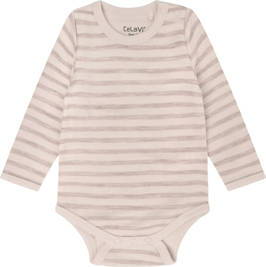 CeLaVi Body Ls Yd Stripe Cream 100