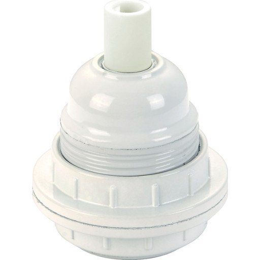 Halo Design E27 fatning med omløpsring hvit Halo Design E27 fatning med omløpsring hvit