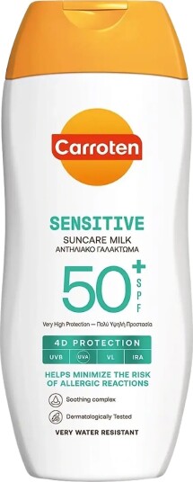 Carroten Sensitive Milk SPF 50+ Solkrem for Sensitiv Hud 200 ML Carroten Sensitive Milk SPF 50+ Solkrem for Sensitiv Hud 200 ML