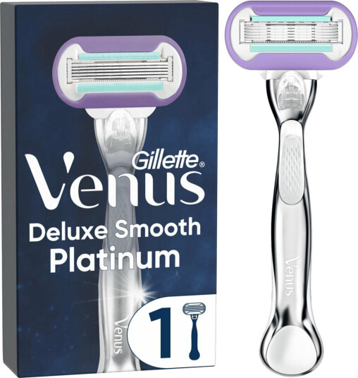 Gillette Venus Deluxe glatt platina barberhøvel