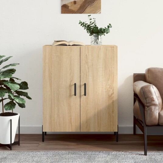  Skjenk sonoma eik 69,5x34x90 cm konstruert tre