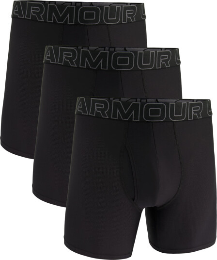 Under Armour Ua Performance Tech Mesh -Solid 6" 3Pk - Black - M