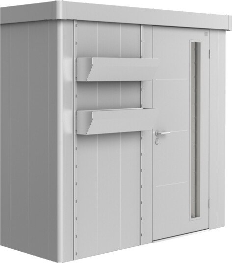 BIOHORT FLORABOARD FOR REDSKAPSBOD NEO, KVARTSGRÅ METALLIC