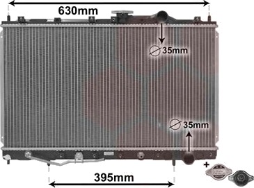 VAN WEZEL 32002087 Radiator motorkjøling VAN WEZEL 32002087 Radiator motorkjøling