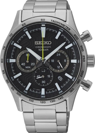 Seiko Herreklokke SSB413P1 Classic Sort/Stål Ø43 mm