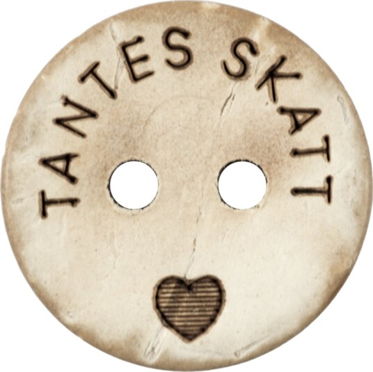 Kort Og Godt Knapp Tantes Skatt 15 mm KN502