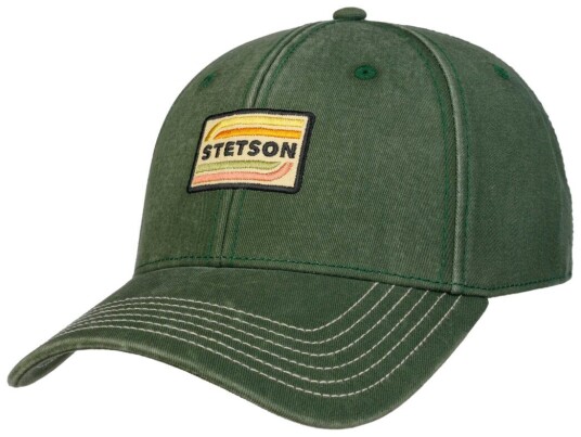 Stetson Men's Baseball Cap Cotton Washed Green OneSize, Washed Green
