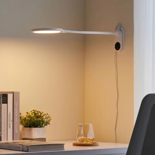 Lindby Valtaria LED-bordlampe, CCT, hvit