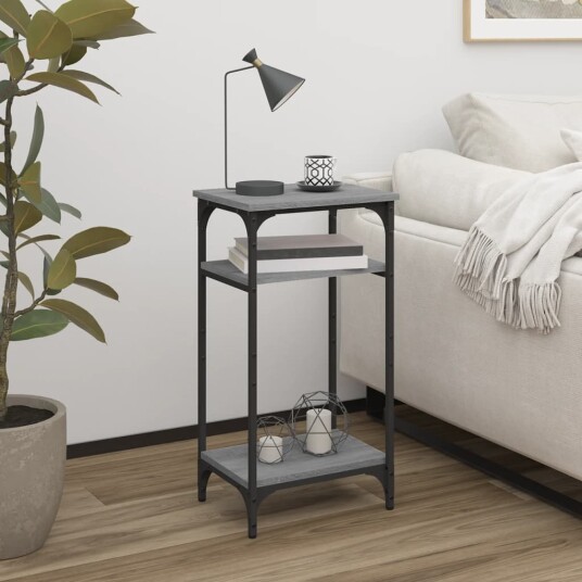 vidaXL Sidebord grå sonoma 40x30x75 cm konstruert tre vidaXL Sidebord grå sonoma 40x30x75 cm konstruert tre