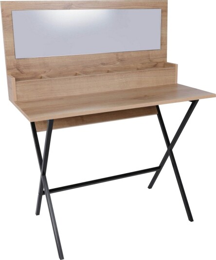 Sminkebord 100 cm - Natur / Svart