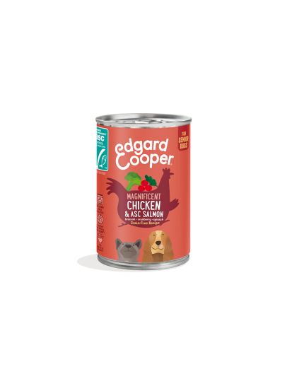 Edgar Cooper Chicken & Salmon For Senior Dogs 400 G