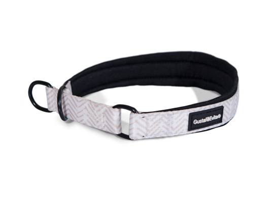 Chicish Mønstret Halvstrup Hundehalsbånd XS 15 mm 30-40 cm - Gustaf och Evita