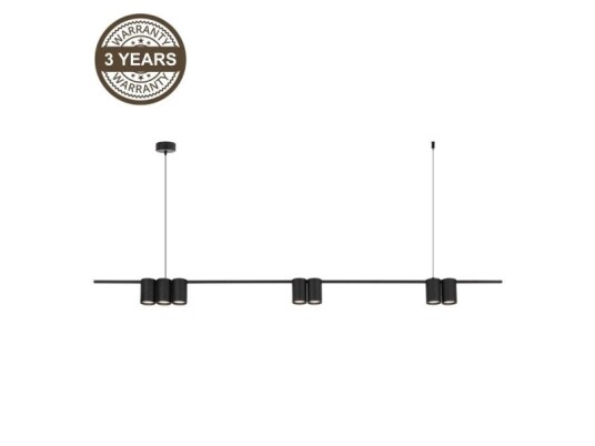 Domoletti Pendant Light Pori 7Xgu10 Ml0370 Black Domoletti Pendant Light Pori 7Xgu10 Ml0370 Black