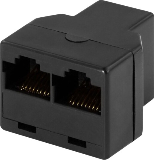 Deltaco Md-13A Modulinnlegg Utp Rj-45 Svart Deltaco Md-13A Modulinnlegg Utp Rj-45 Svart