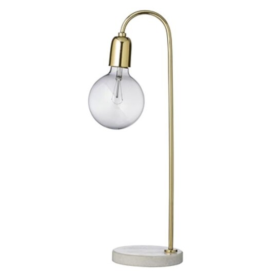 Bloomingville Bordlampe Marmor Gull H 55 cm