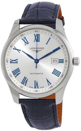 Longines Herreklokke L2.893.4.79.2 Master Sølvfarget/Lær Ø42 mm