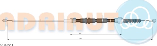 ADRIAUTO 55.0222.1 Tautrekk håndbremse