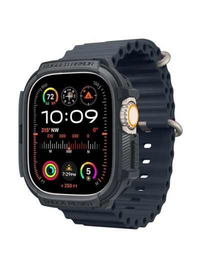 Spigen Rugged Armor dark gray Apple Watch Ultra 2/1 49mm