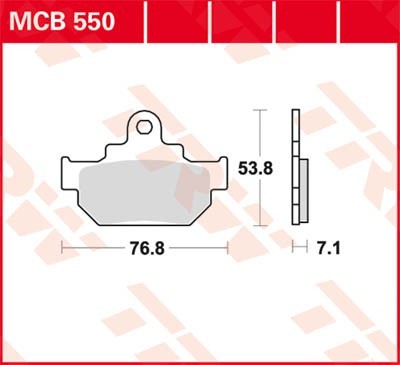 Bremseklosser TRW MCB550 Bremseklosser TRW MCB550
