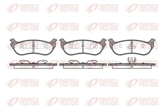 Bremseklosser REMSA 0628.75 Bremseklosser REMSA 0628.75