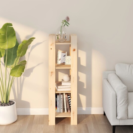 vidaXL Bokhylle/romdeler 41x35x125 cm heltre furu vidaXL Bokhylle/romdeler 41x35x125 cm heltre furu