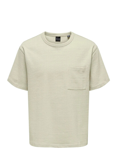 ONLY & SONS Onskane Rlx Design Terry Ss Tee Beige XS ONLY & SONS Onskane Rlx Design Terry Ss Tee Beige XS