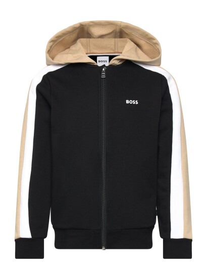 BOSS Hooded Cardigan Black 138