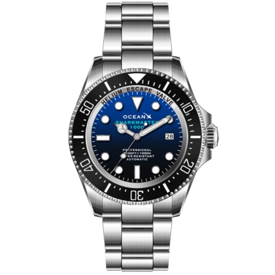 OceanX Sharkmaster 1000 SMS1012 - Herre - 44 mm - Analog - Automatisk - Safirglass OceanX Sharkmaster 1000 SMS1012 - Herre - 44 mm - Analog - Automatisk - Safirglass