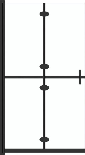 Sammenleggbar dusjvegg med gjennomsiktig ESG-glass 70x190 cm Sammenleggbar dusjvegg med gjennomsiktig ESG-glass 70x190 cm
