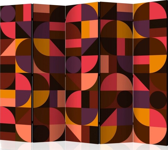 Romdeler Geometric Mosaic Red II - Artgeist sp. z o. o.